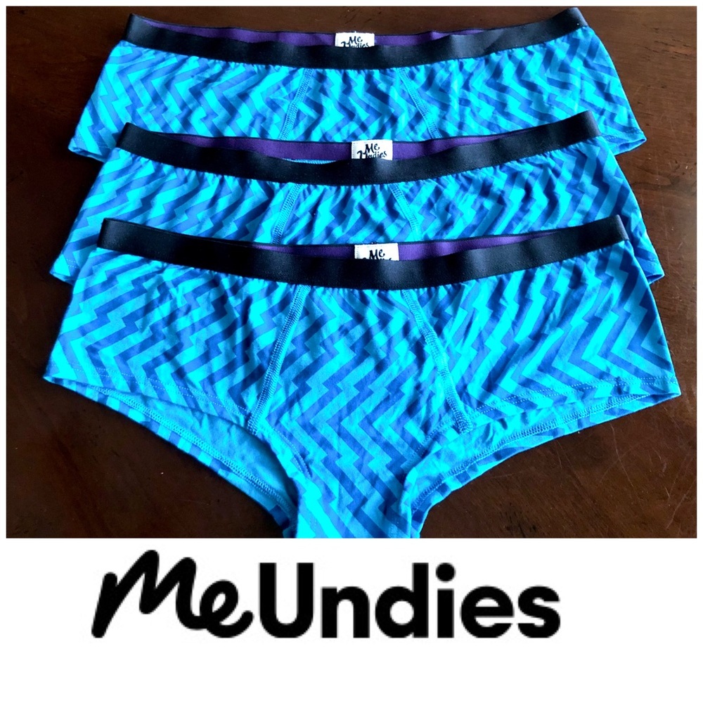 ME UNDIES - NEW - L Sz Medium - 3-Pack Cheeky Brief Undies/ALL SAME PATTERN